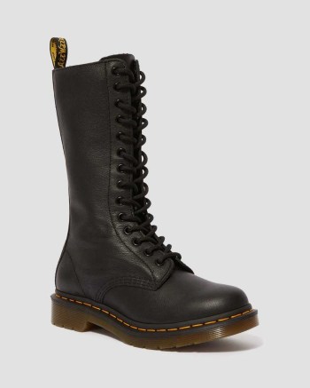Dr Martens 1B99 Virginia Knee High Kožené Čižmy Damske Čierne | 3640-YDUCH